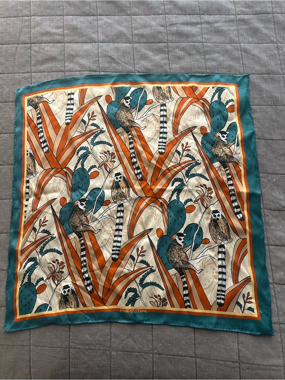 Lost Pattern “Madagascar” Silk Bandana